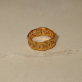 Chanel 1996 Chunky Milgrain CC Bangle - FashioNica