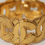 Chanel 1996 Chunky Milgrain CC Bangle - FashioNica