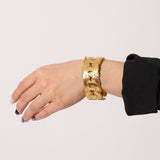 Chanel 1996 Chunky Milgrain CC Bangle - FashioNica