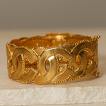 Chanel 1996 Chunky Milgrain CC Bangle - FashioNica