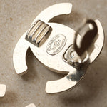 Chanel 1996 Crystal Embellished CC Turnlock Clip - On Earrings - FashioNica