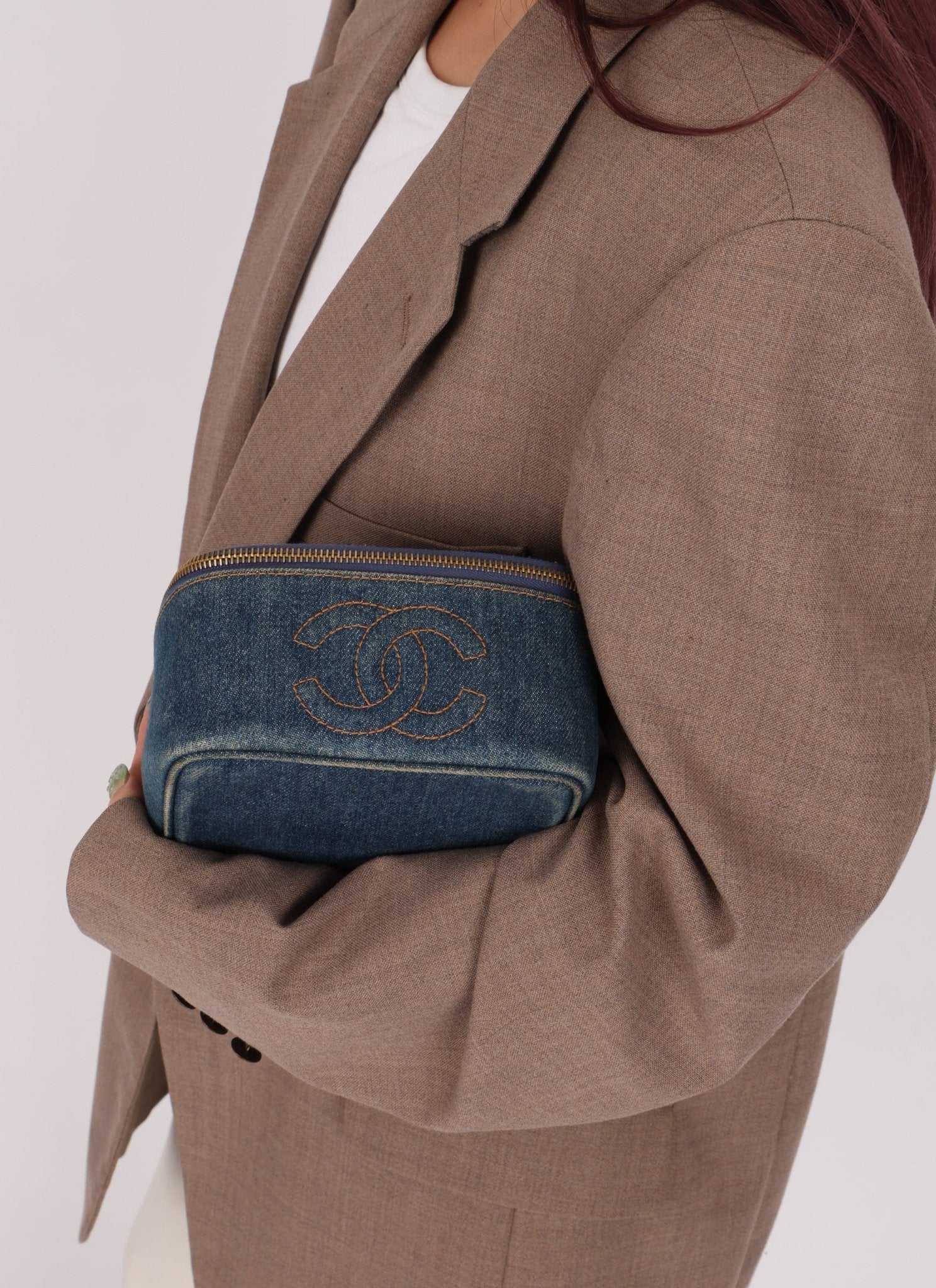 Chanel 1996 Denim Mini Vanity Case - FashioNica