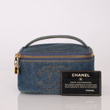 Chanel 1996 Denim Mini Vanity Case - FashioNica