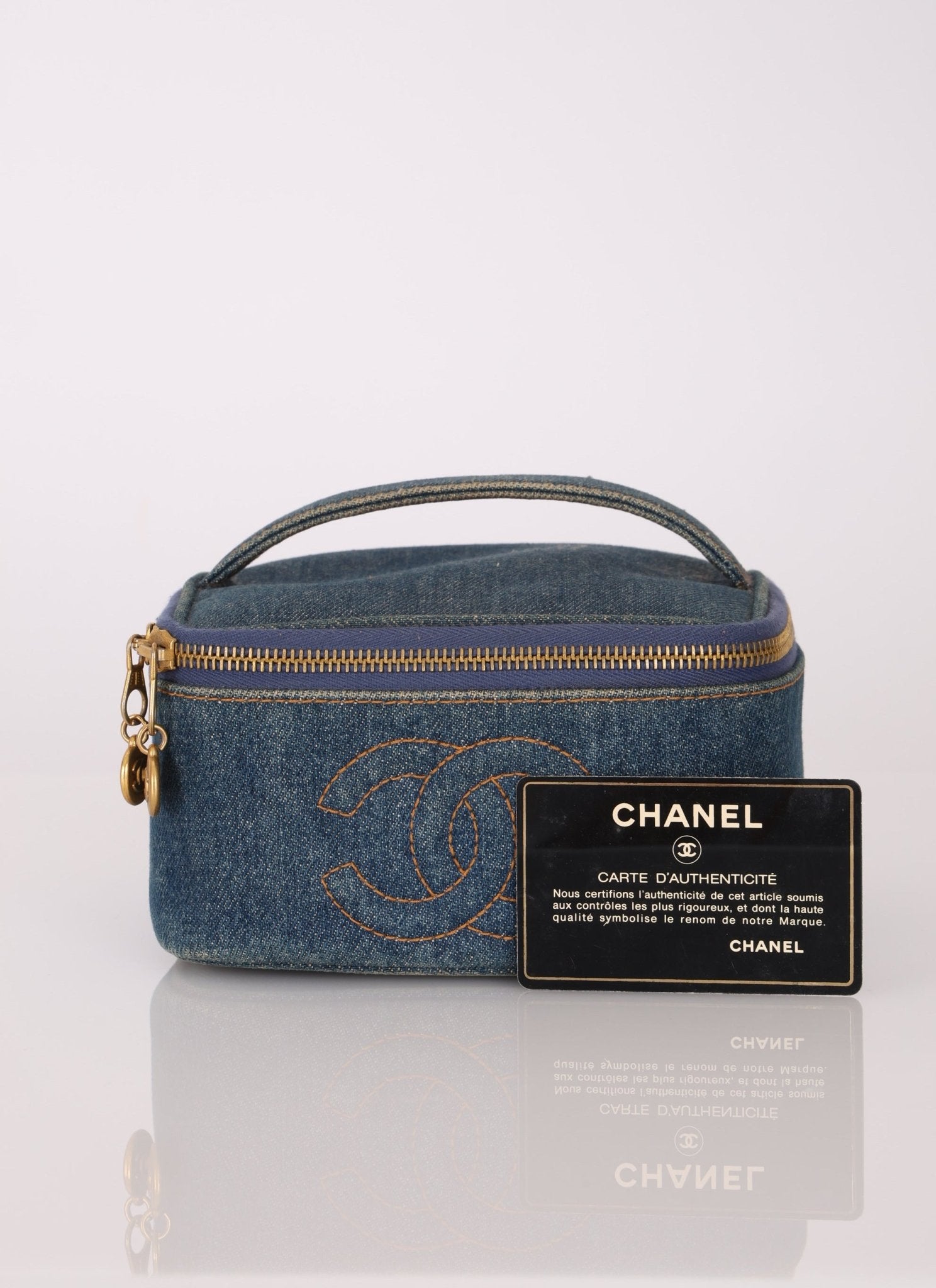 Chanel 1996 Denim Mini Vanity Case - FashioNica
