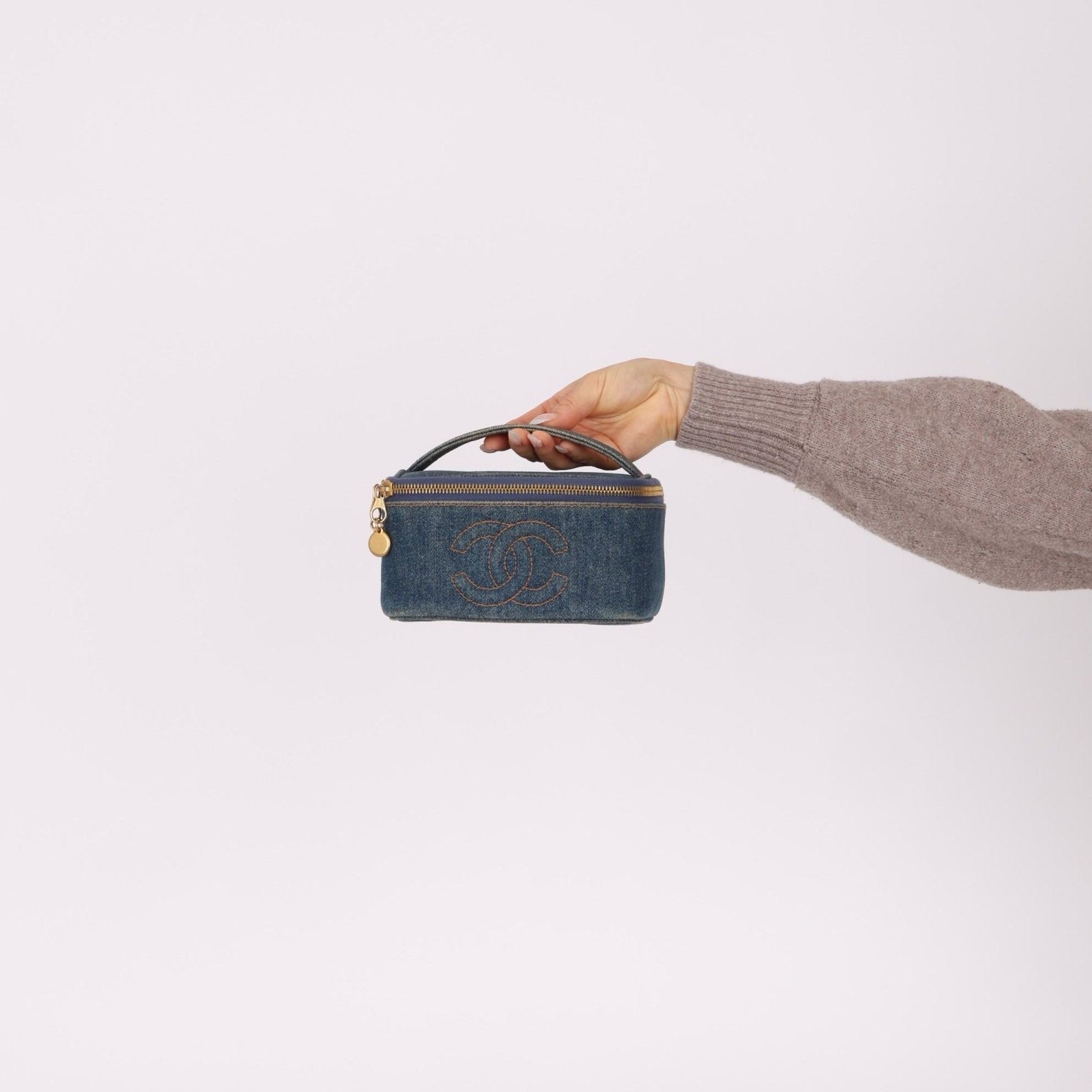 Chanel 1996 Denim Mini Vanity Case - FashioNica