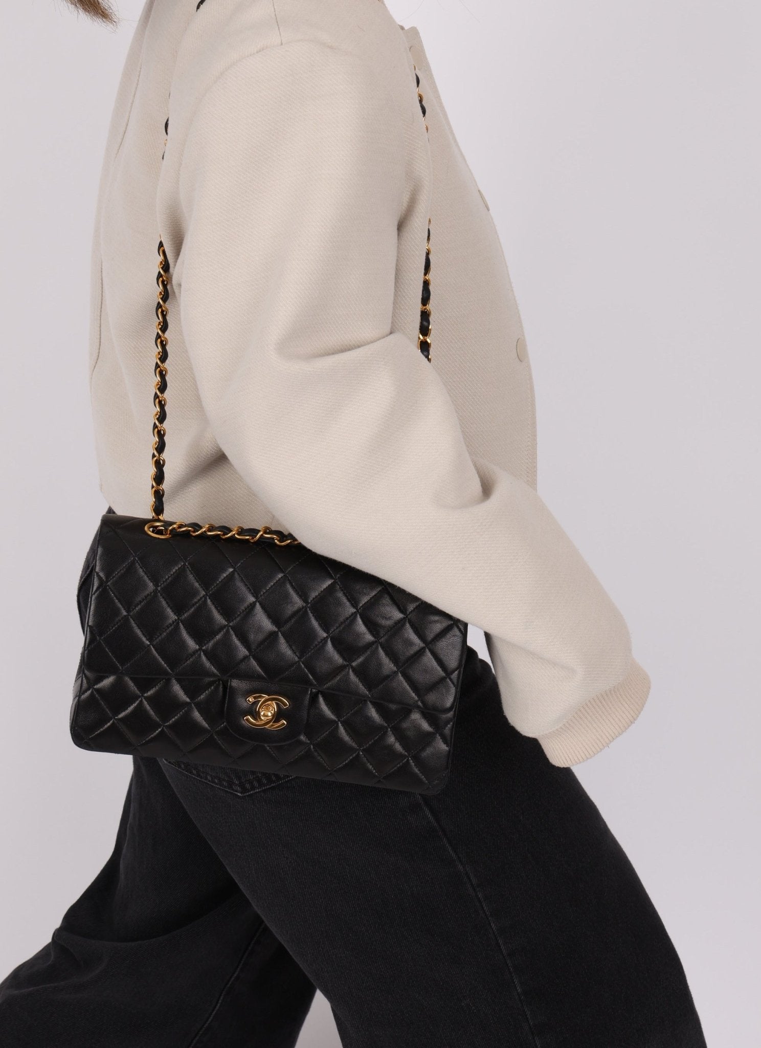 Chanel 1996 Lambskin Medium Classic Double Flap - FashioNica