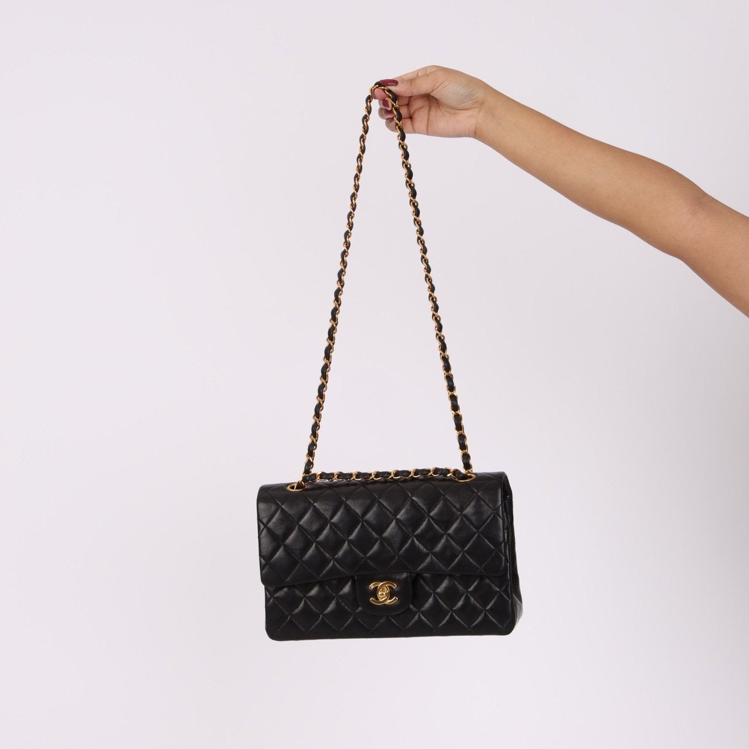 Chanel 1996 Lambskin Medium Classic Double Flap - FashioNica