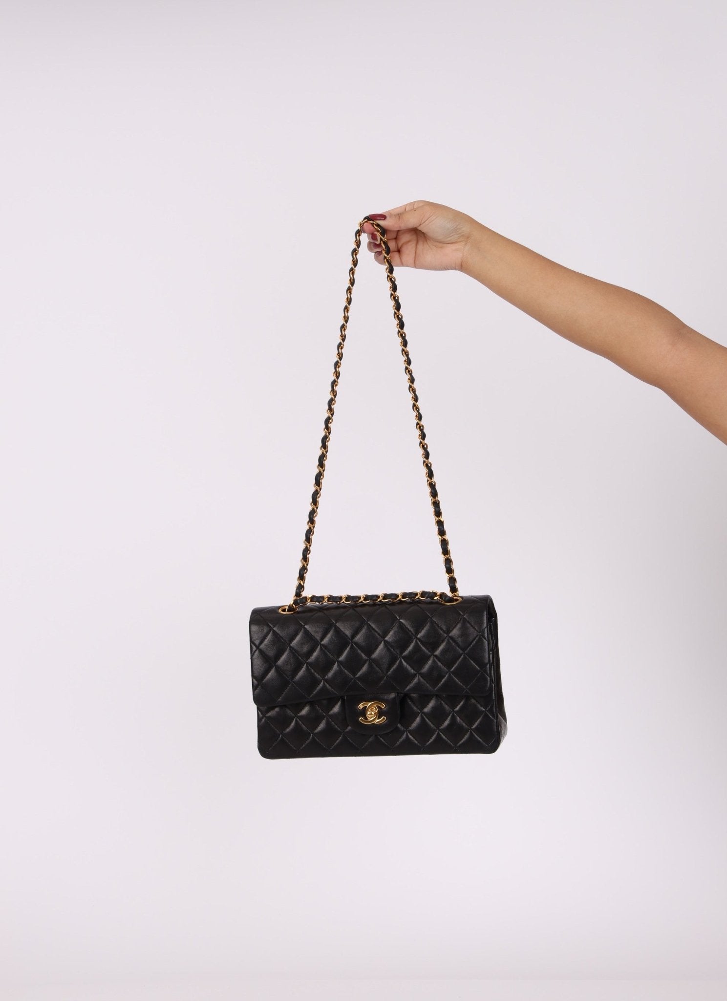 Chanel 1996 Lambskin Medium Classic Double Flap - FashioNica