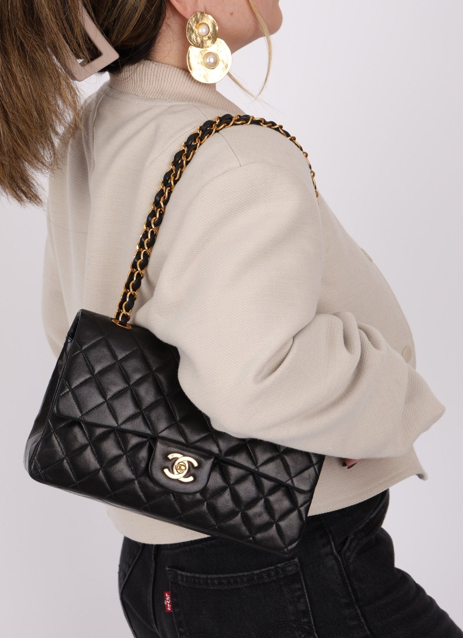 Chanel 1996 Lambskin Medium Classic Double Flap - FashioNica