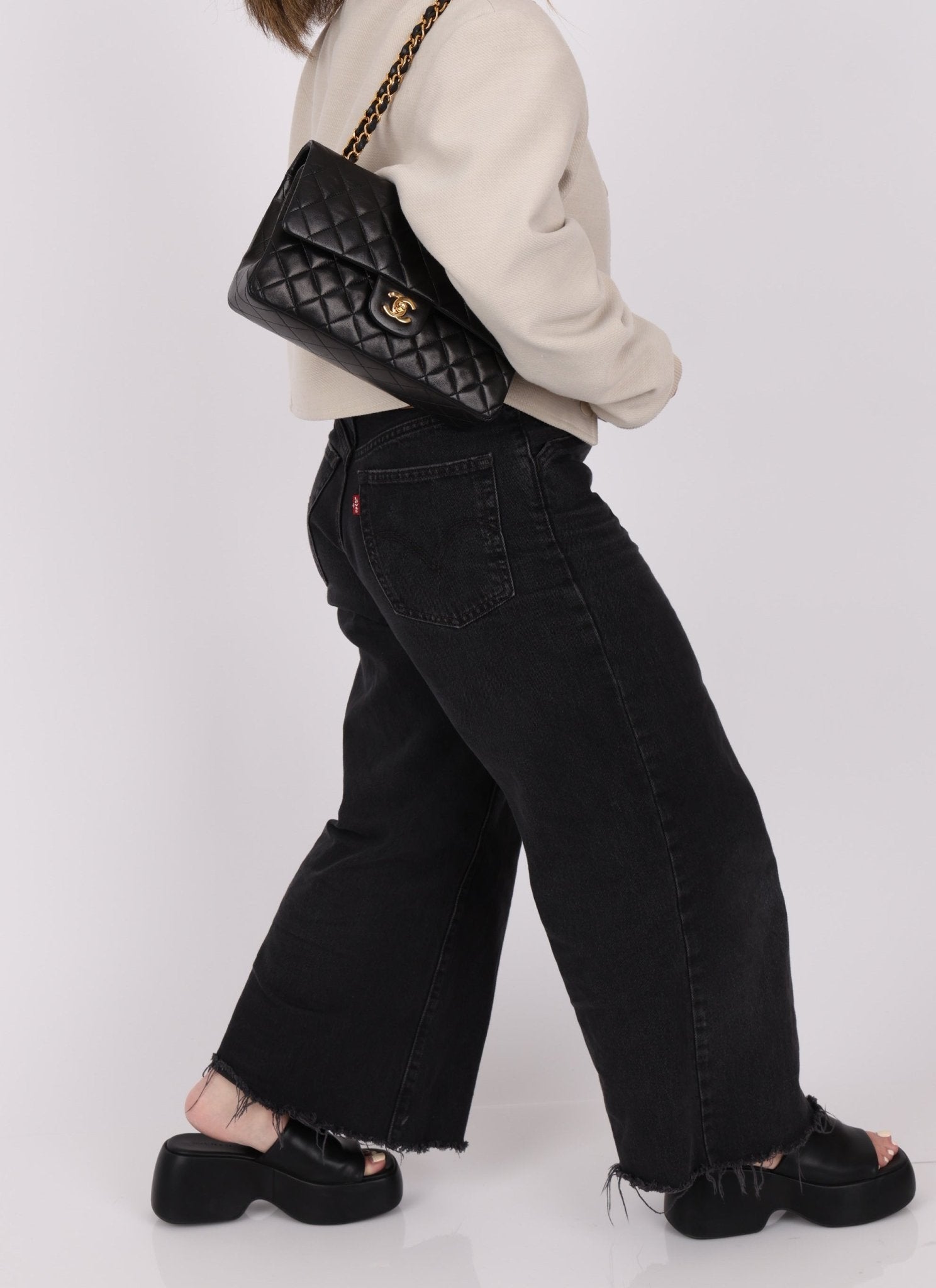 Chanel 1996 Lambskin Medium Classic Double Flap - FashioNica