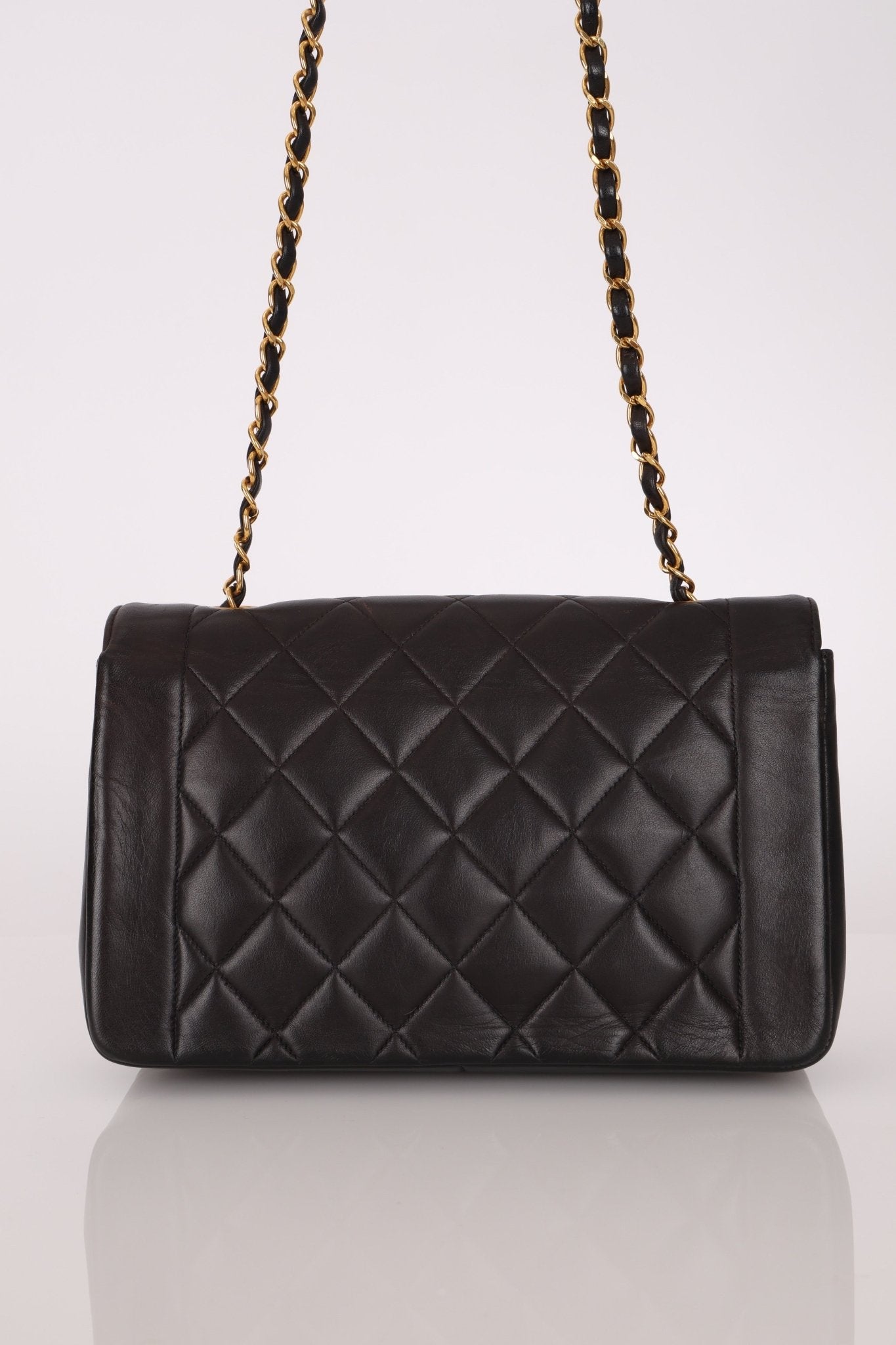 Chanel 1996 Lambskin Medium Diana 24K GP - FashioNica