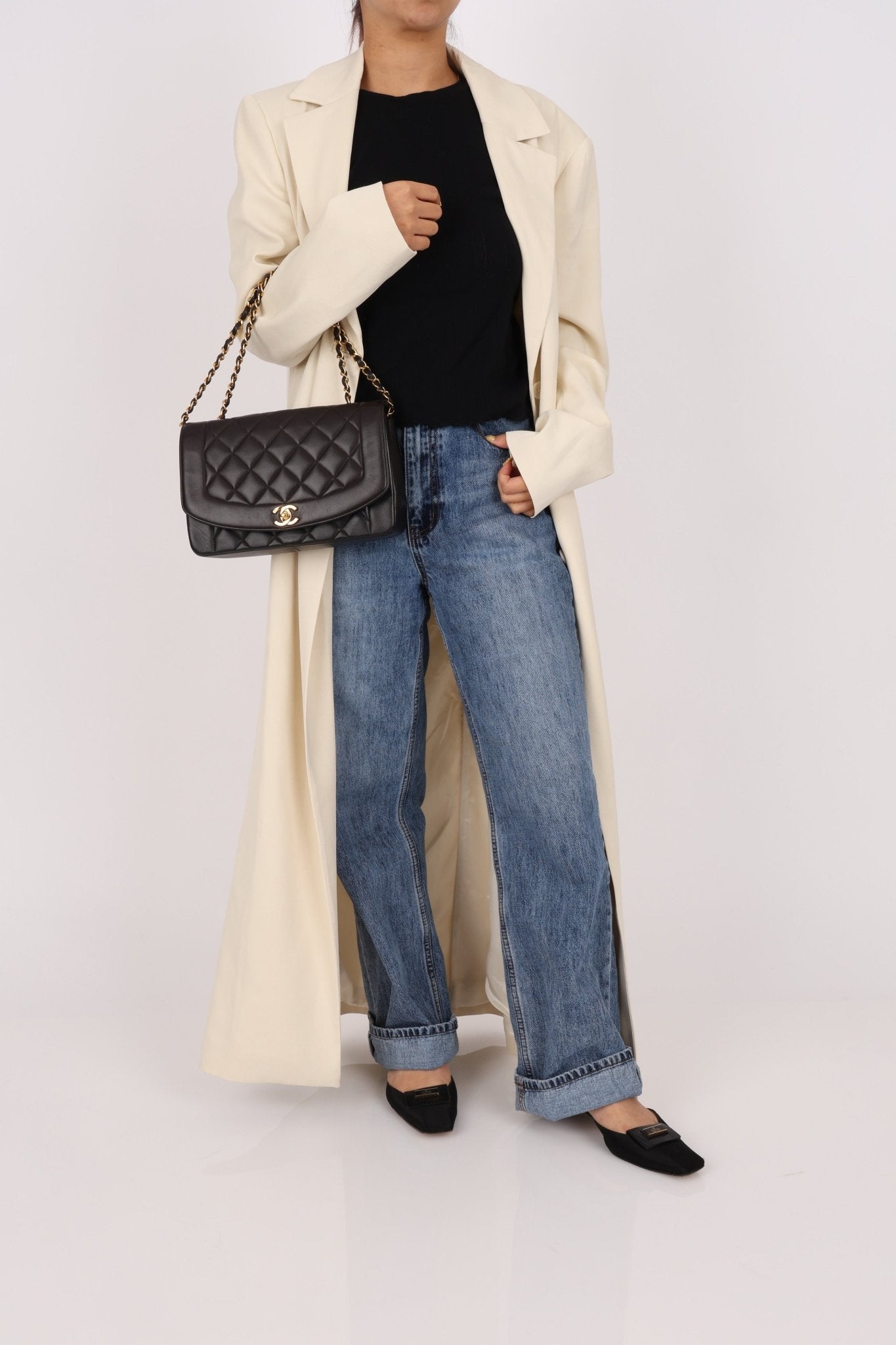 Chanel 1996 Lambskin Medium Diana 24K GP - FashioNica