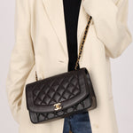 Chanel 1996 Lambskin Medium Diana 24K GP - FashioNica