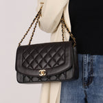 Chanel 1996 Lambskin Medium Diana 24K GP - FashioNica