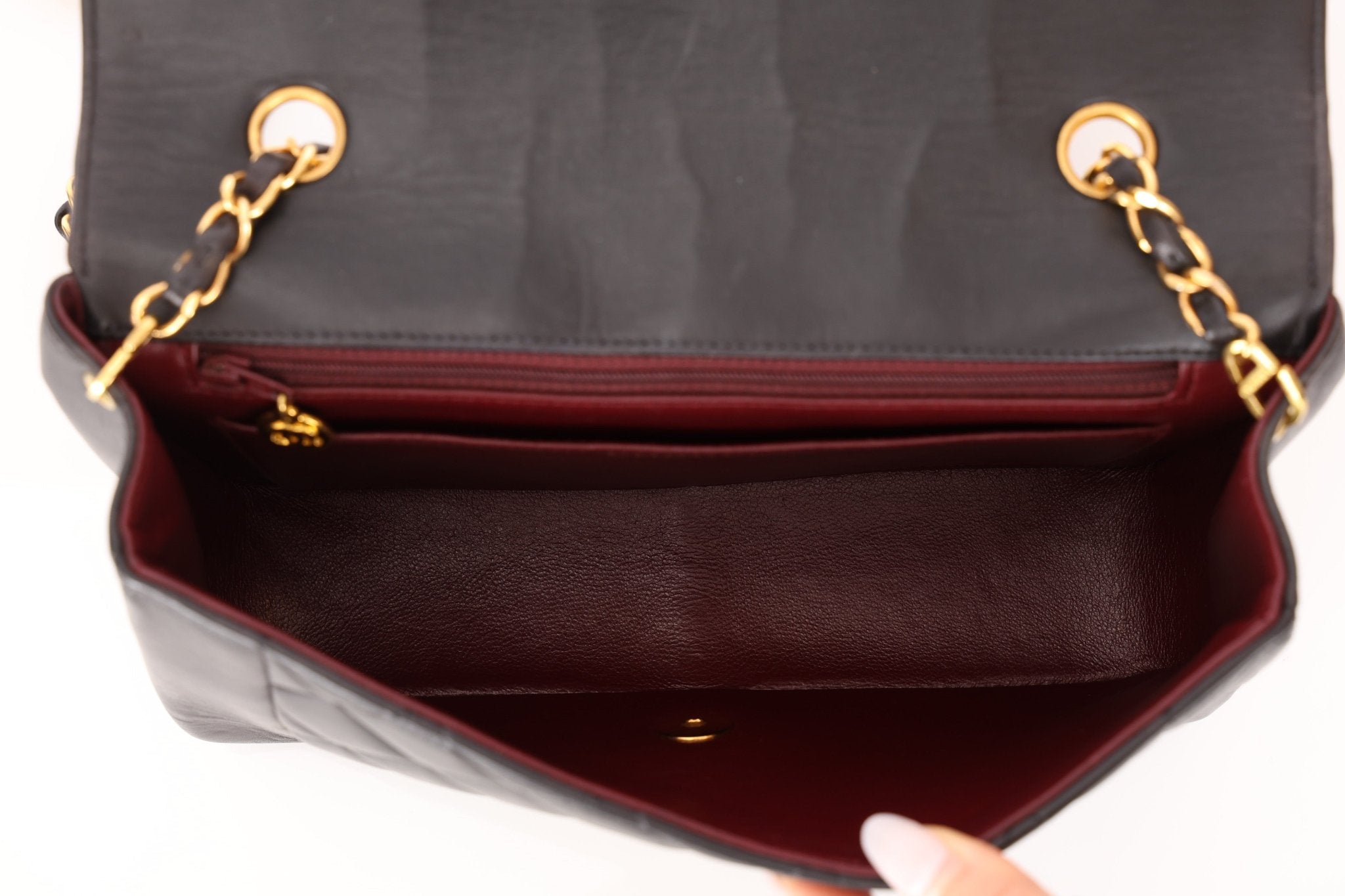 Chanel 1996 Lambskin Medium Diana 24K GP - FashioNica