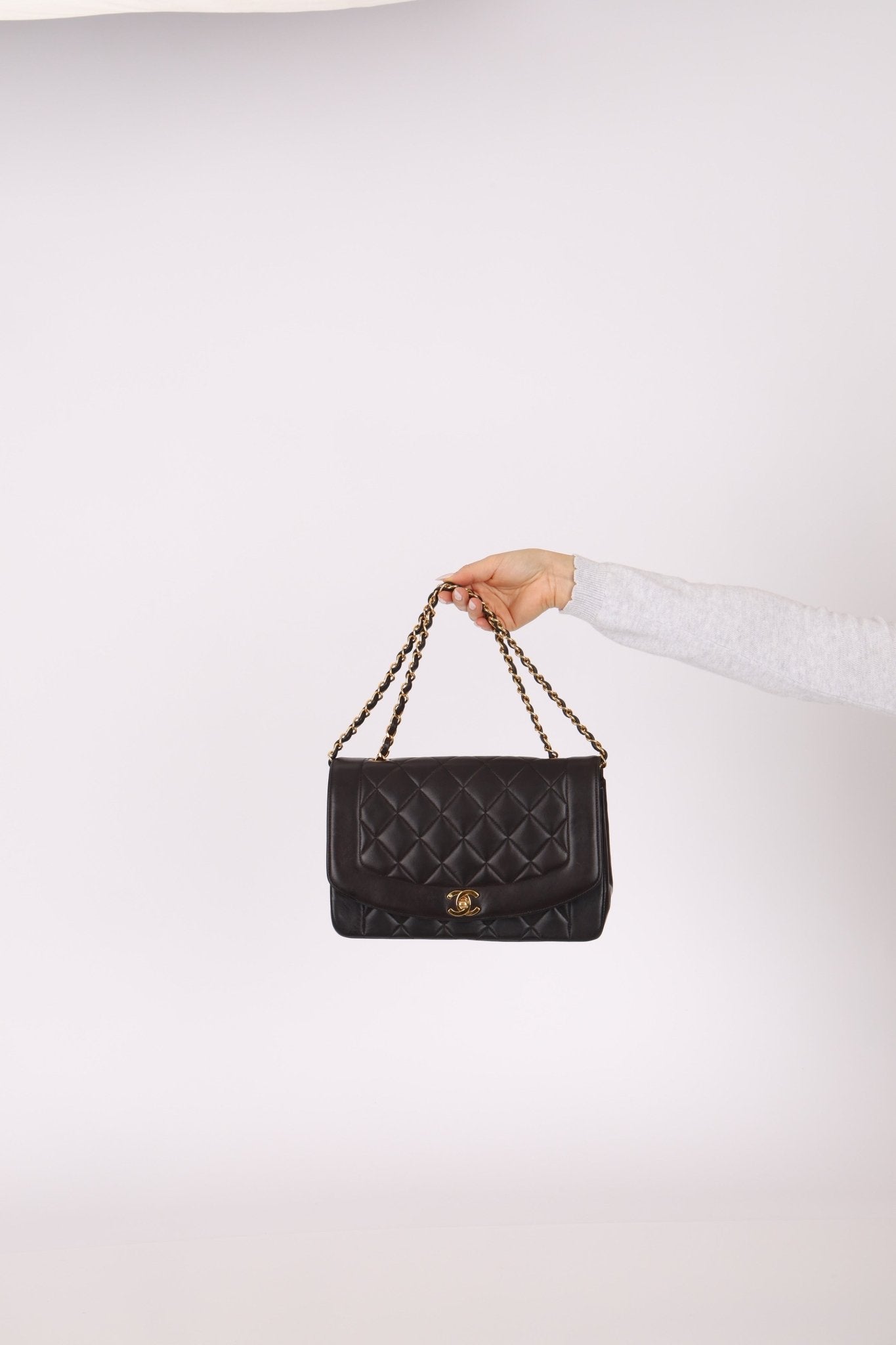 Chanel 1996 Lambskin Medium Diana 24K GP - FashioNica