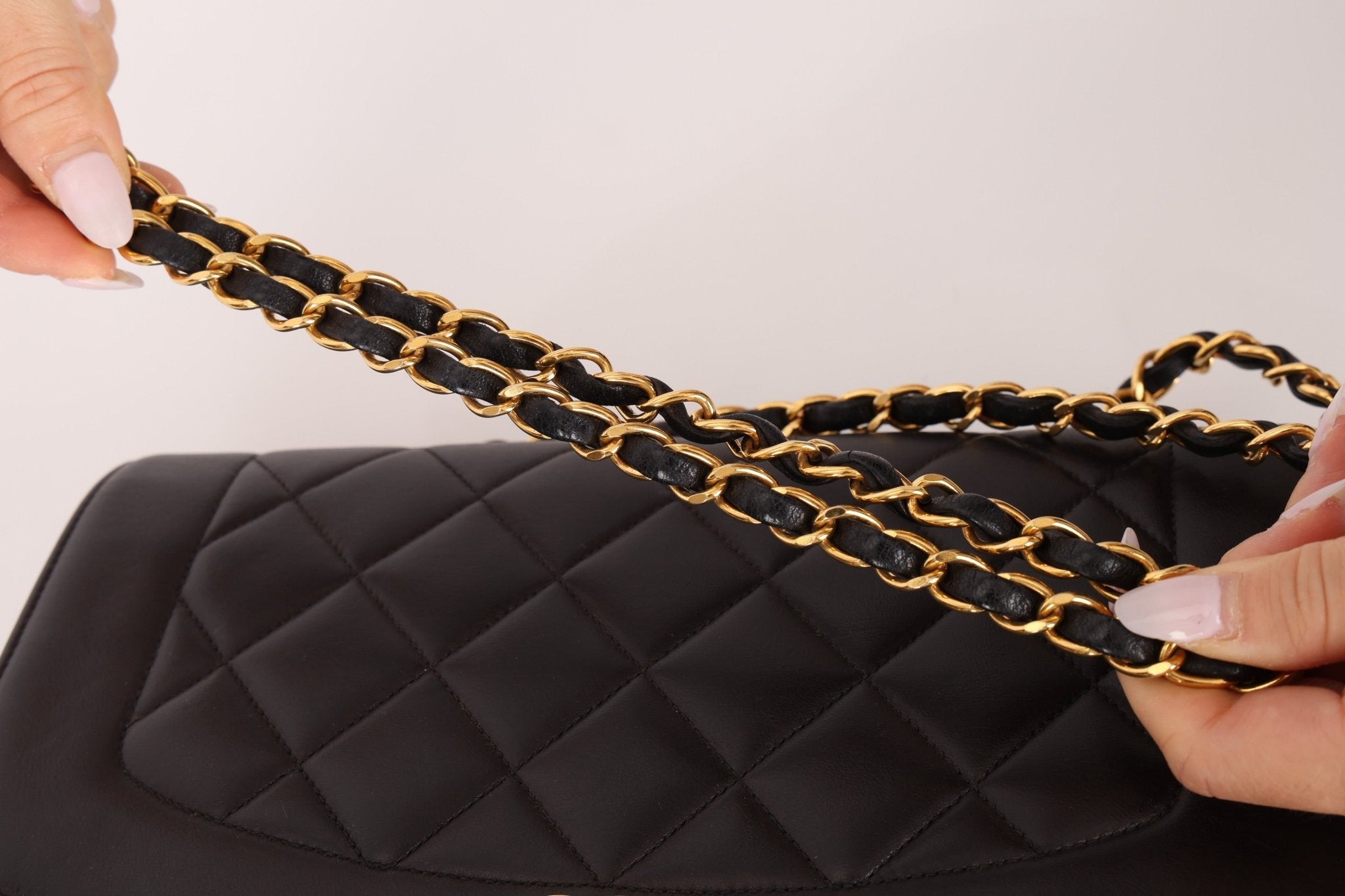 Chanel 1996 Lambskin Medium Diana 24K GP - FashioNica