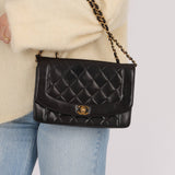 Chanel 1996 Lambskin Medium Diana Flap 24K GP - FashioNica