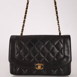 Chanel 1996 Lambskin Medium Diana Flap 24K GP - FashioNica
