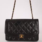 Chanel 1996 Lambskin Medium Diana Flap 24K GP - FashioNica