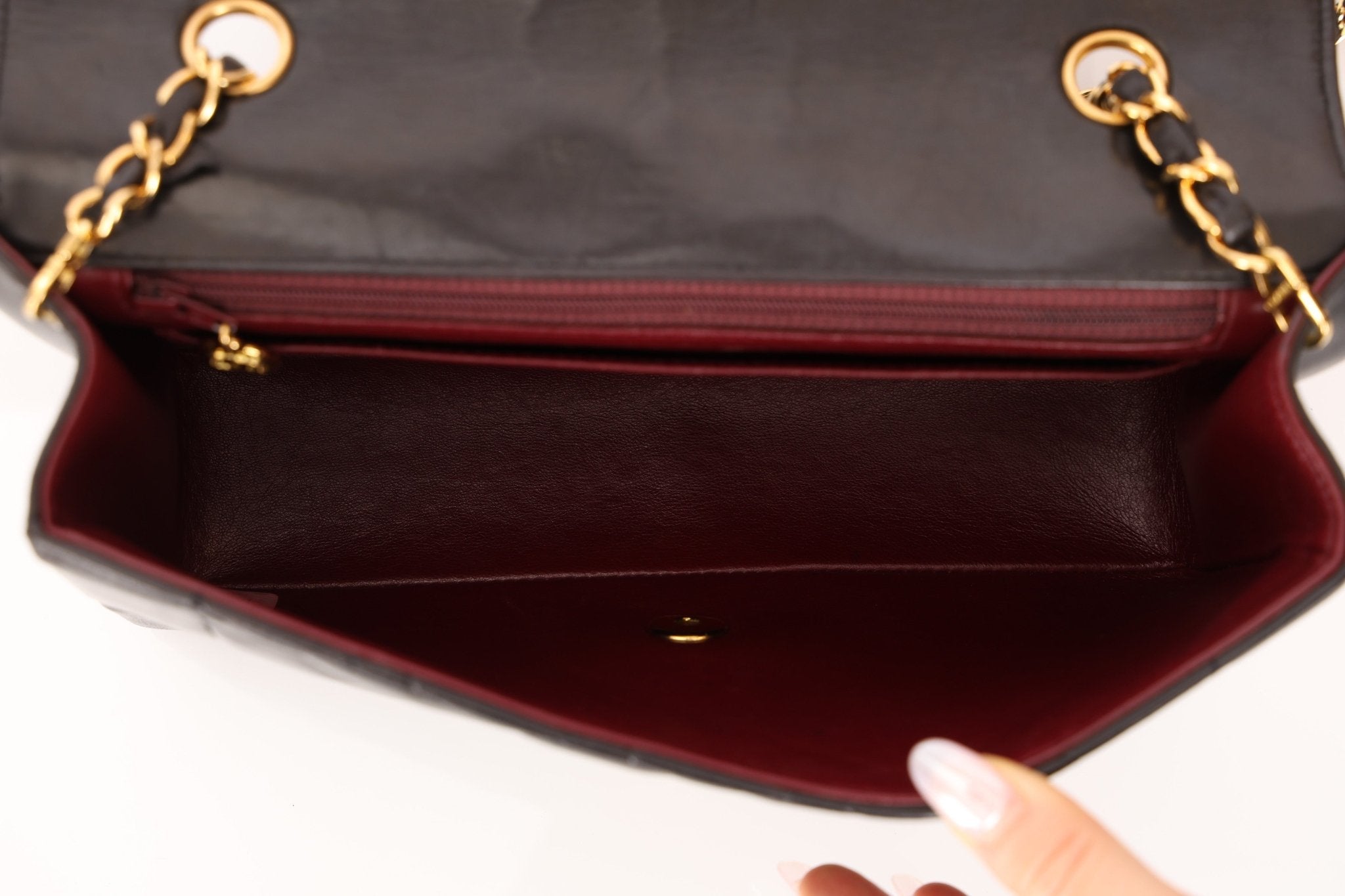 Chanel 1996 Lambskin Medium Diana Flap 24K GP - FashioNica