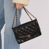 Chanel 1996 Lambskin Medium Diana Flap 24K GP - FashioNica