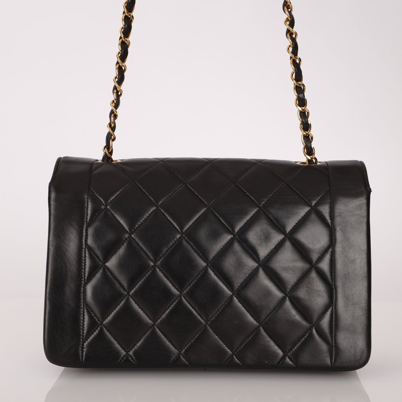 Chanel 1996 Lambskin Medium Diana Flap 24K GP - FashioNica
