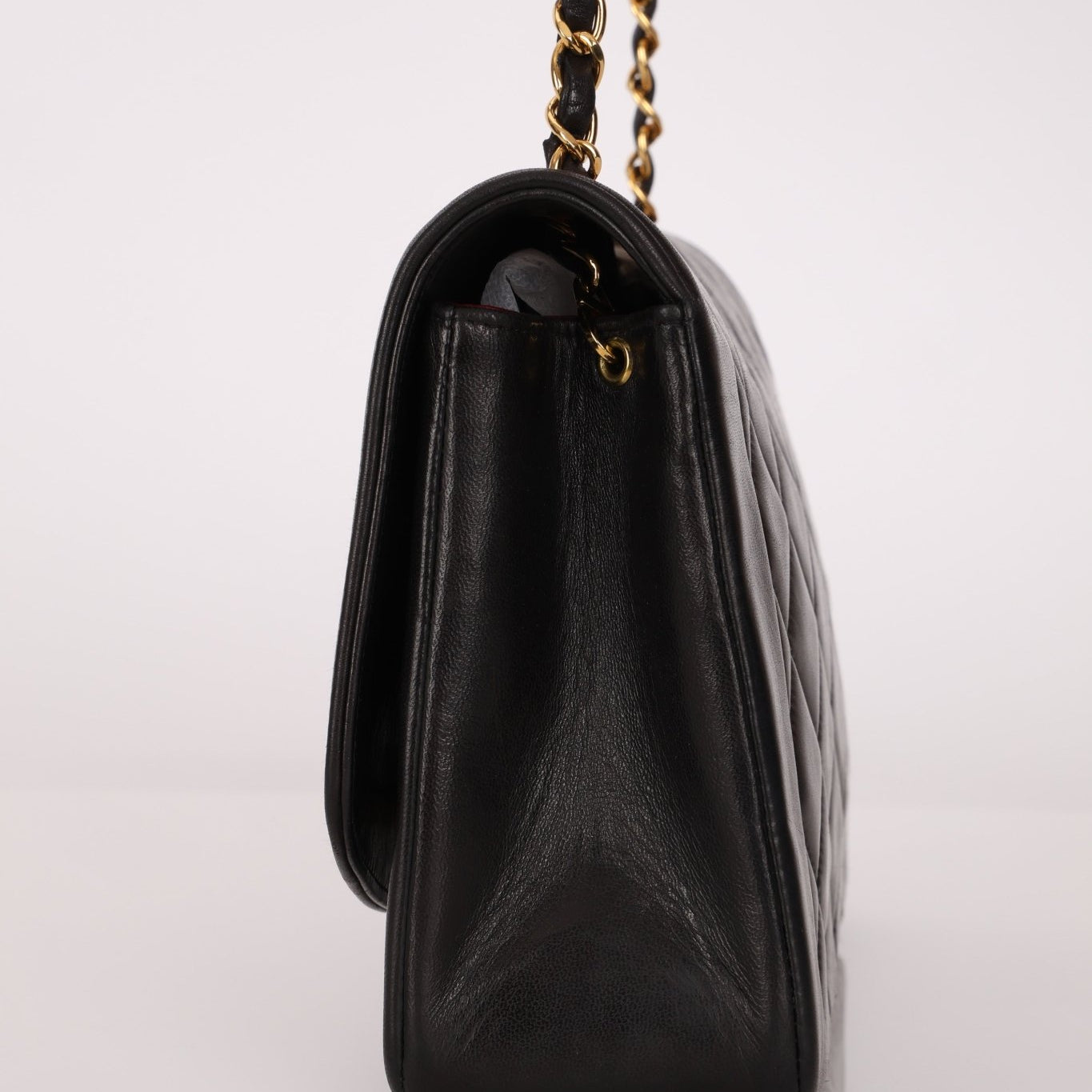 Chanel 1996 Lambskin Medium Diana Flap 24K GP - FashioNica