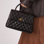 Chanel 1996 Lambskin Mini Kelly Top Handle 24k GP - FashioNica