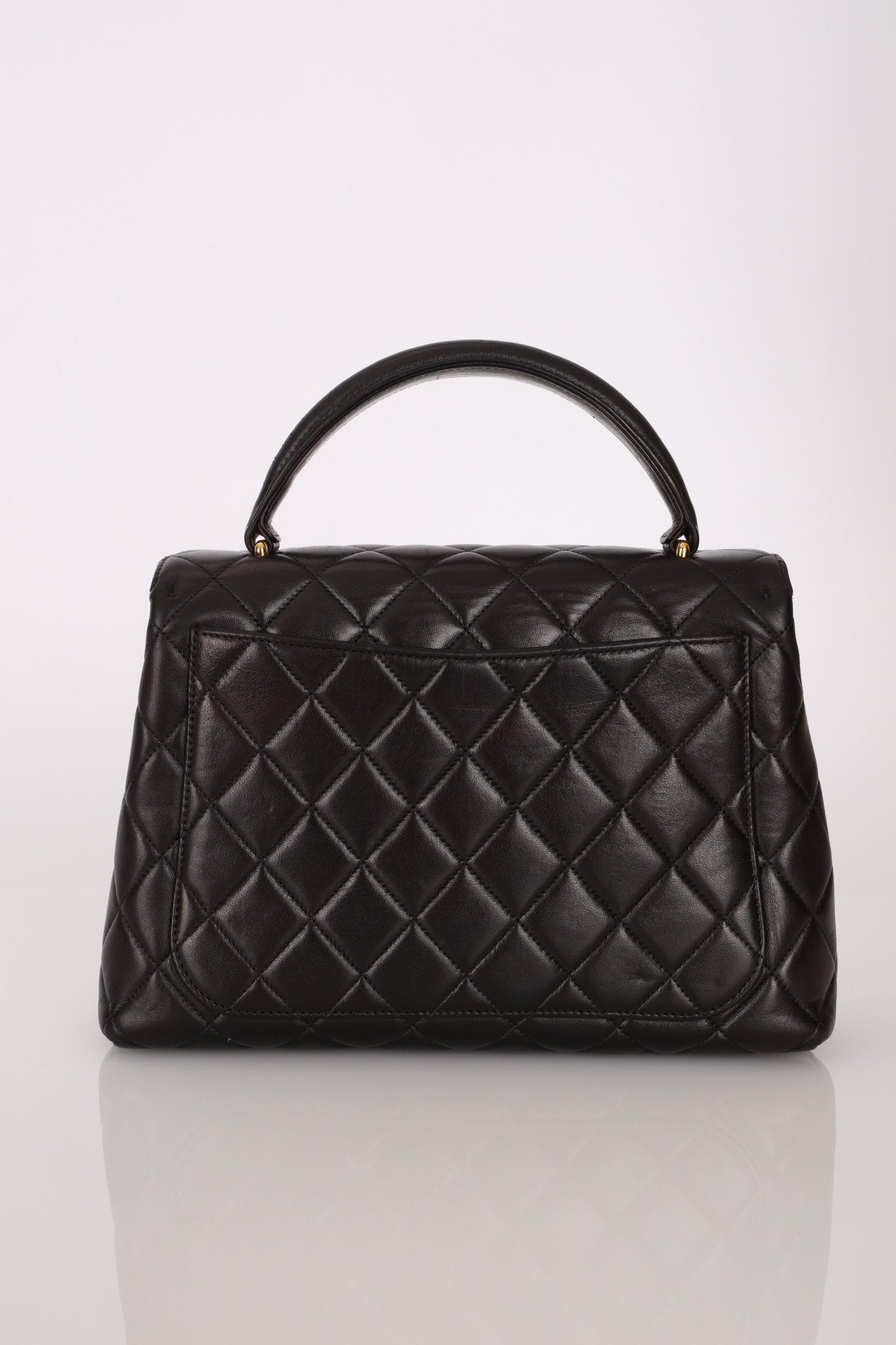 Chanel 1996 Lambskin Mini Kelly Top Handle 24k GP - FashioNica