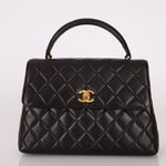 Chanel 1996 Lambskin Mini Kelly Top Handle 24k GP - FashioNica