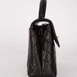 Chanel 1996 Lambskin Mini Kelly Top Handle 24k GP - FashioNica