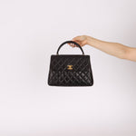 Chanel 1996 Lambskin Mini Kelly Top Handle 24k GP - FashioNica