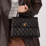 Chanel 1996 Lambskin Mini Kelly Top Handle 24k GP - FashioNica