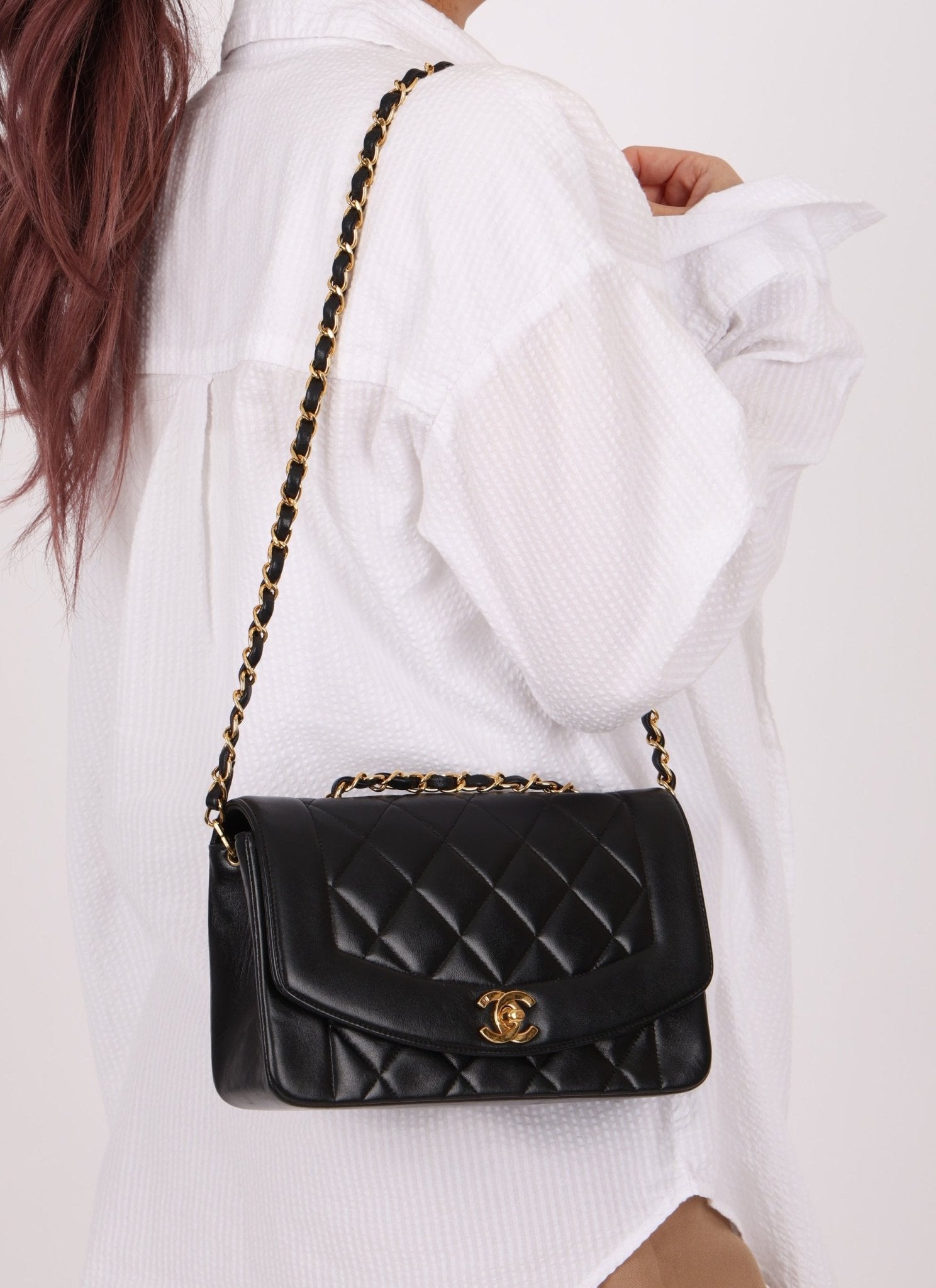 Chanel 1996 Lambskin Small Diana - FashioNica