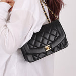 Chanel 1996 Lambskin Small Diana - FashioNica