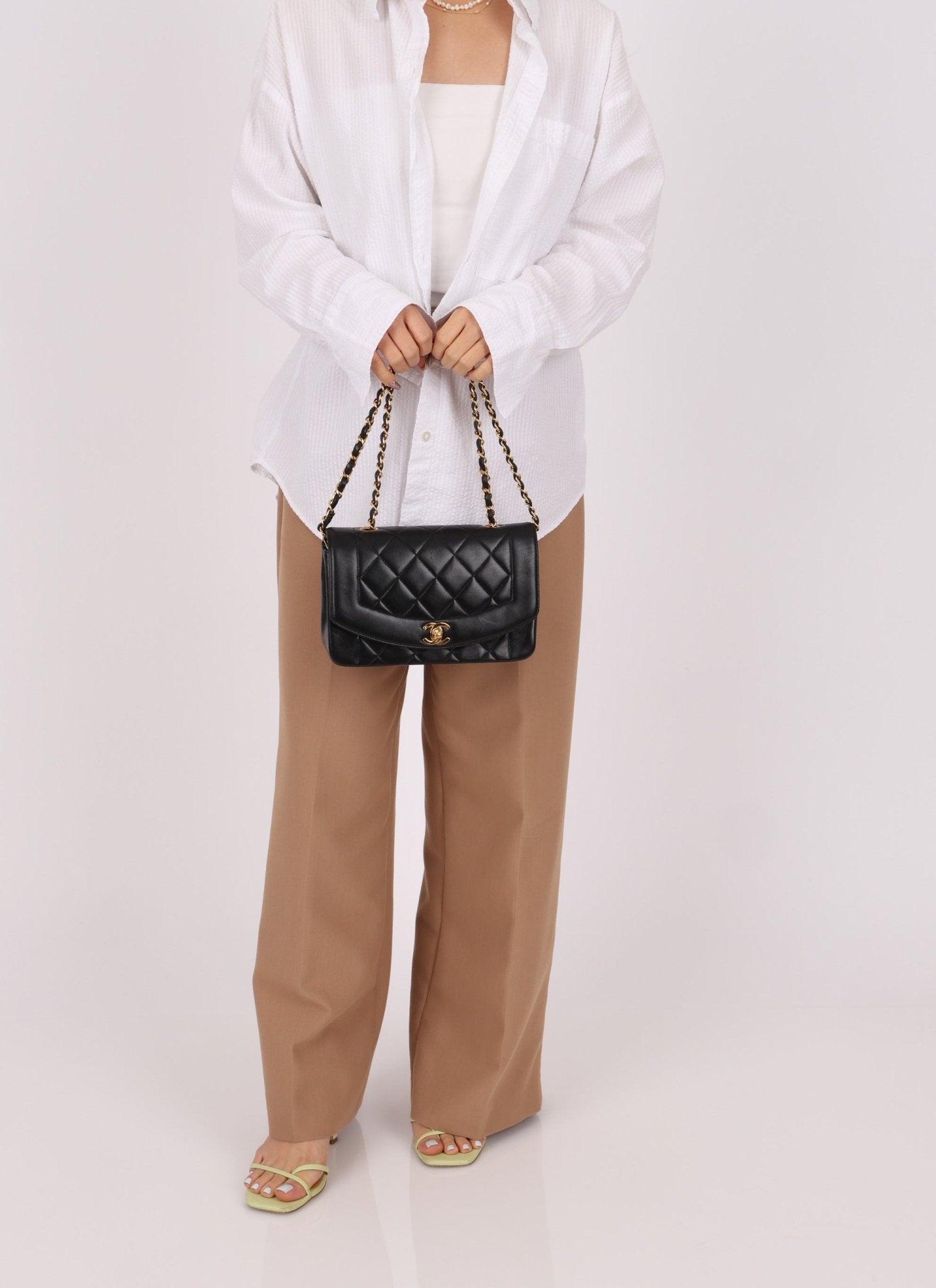 Chanel 1996 Lambskin Small Diana - FashioNica