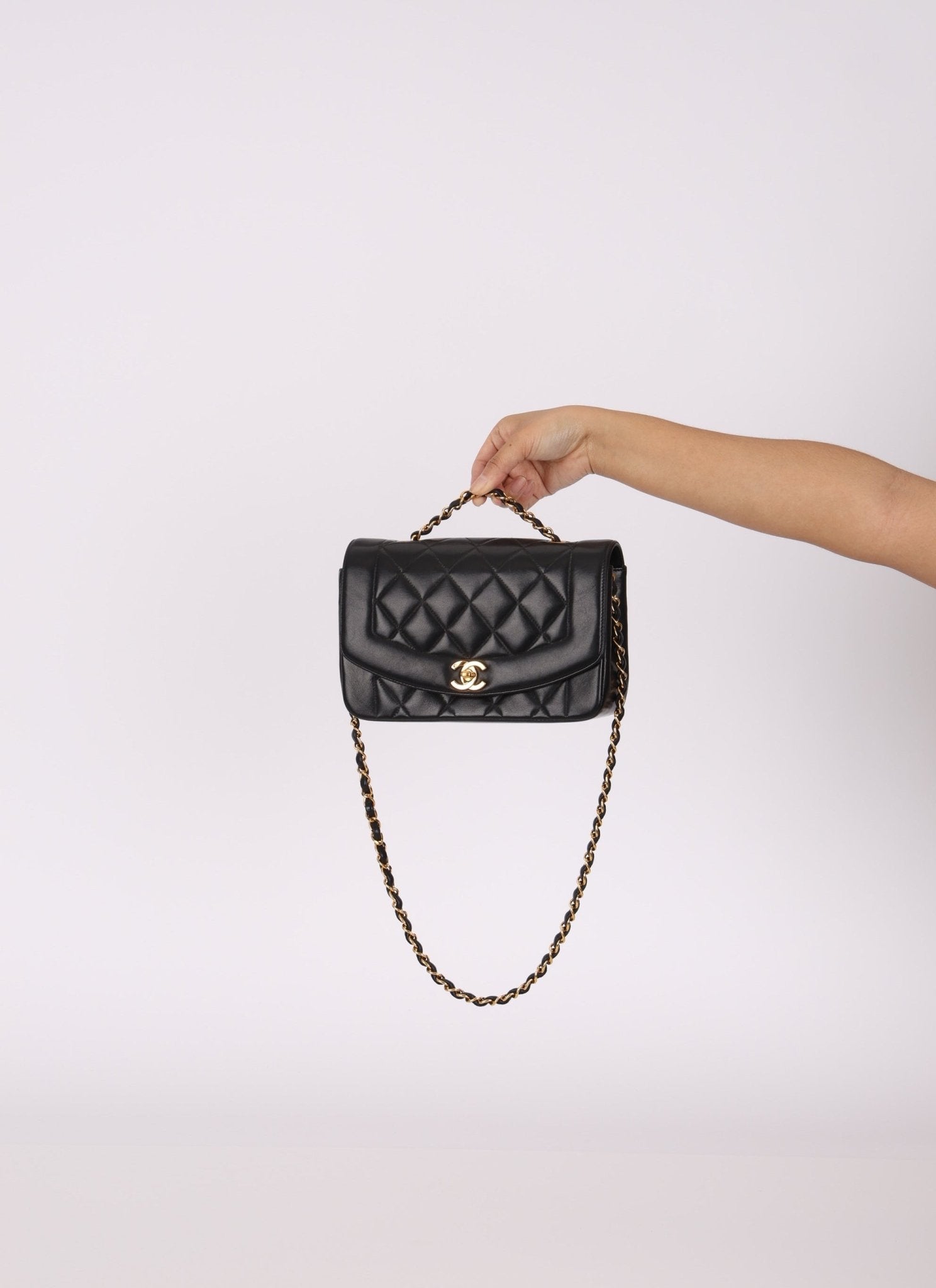 Chanel 1996 Lambskin Small Diana - FashioNica