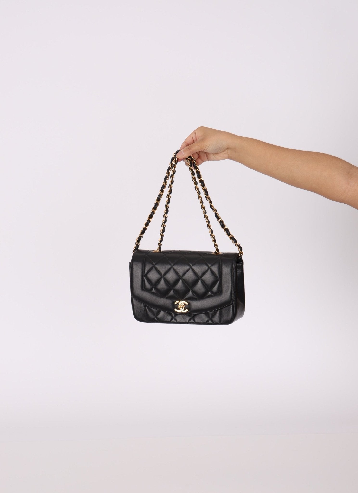 Chanel 1996 Lambskin Small Diana - FashioNica