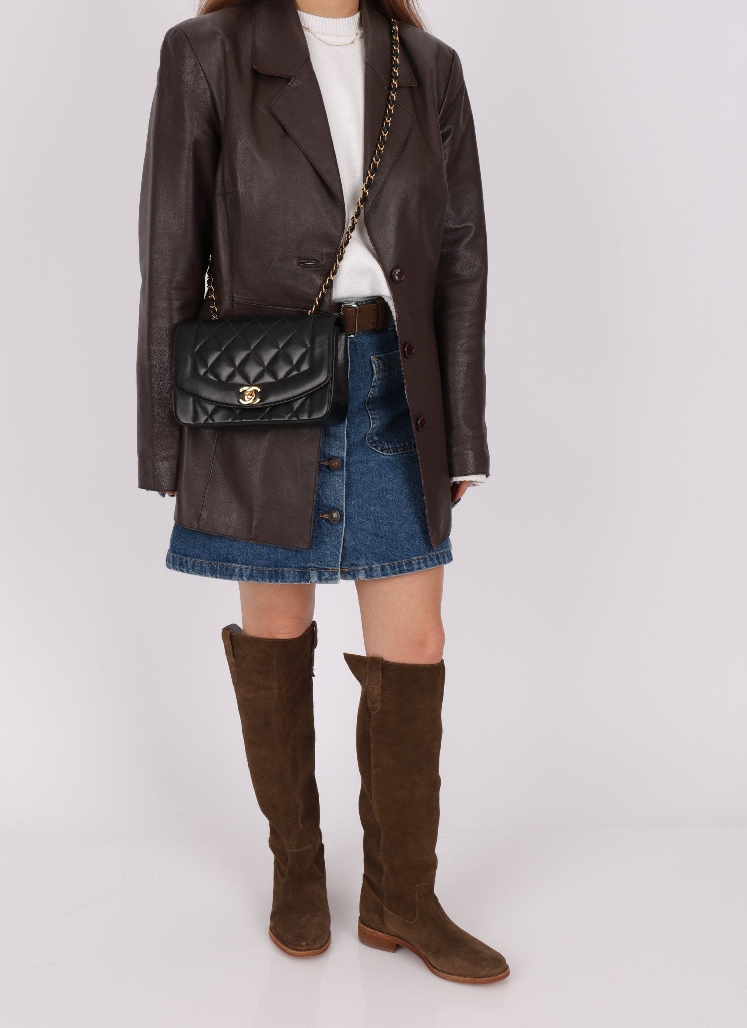 Chanel 1996 Lambskin Small Diana - FashioNica