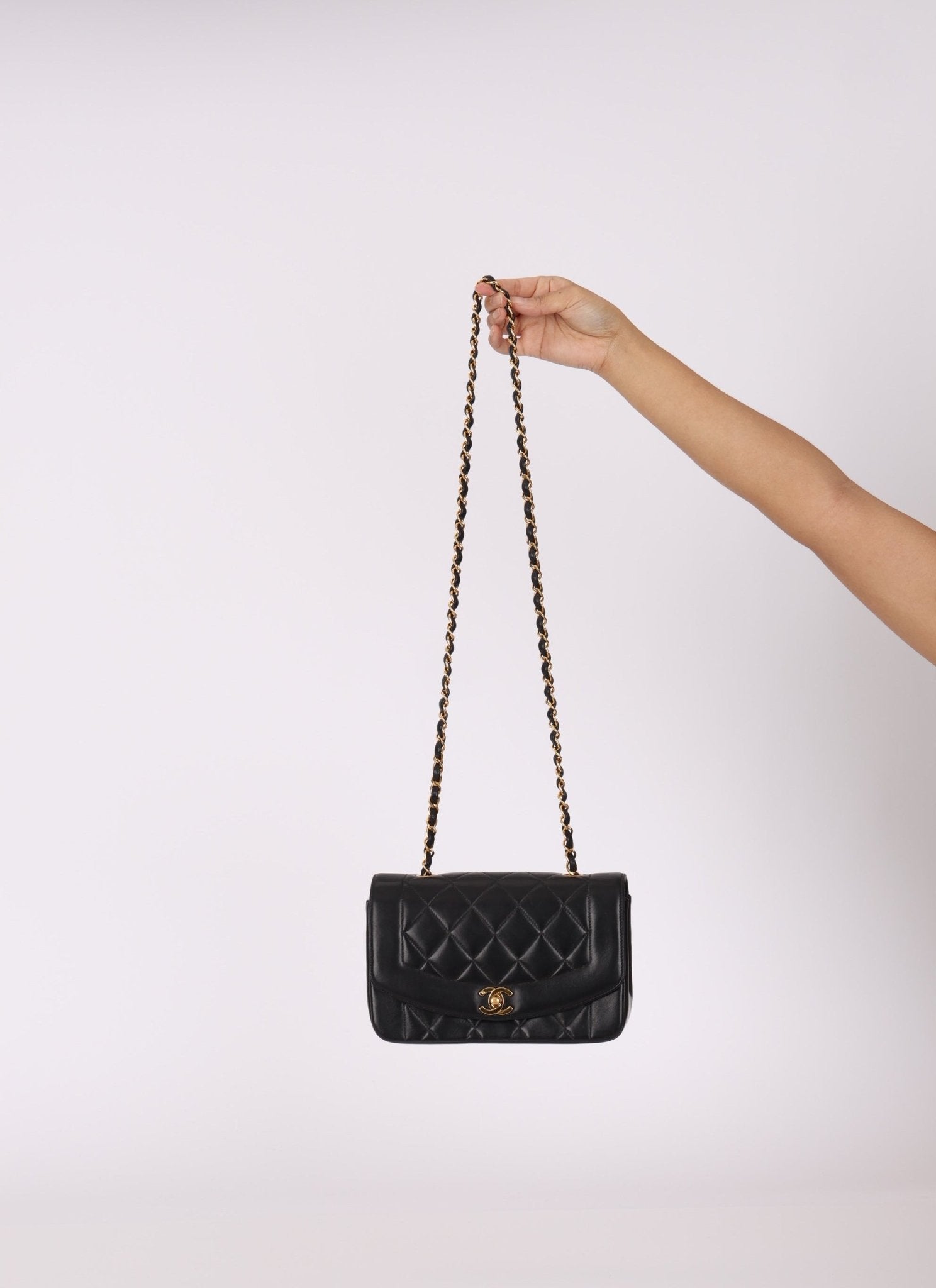 Chanel 1996 Lambskin Small Diana - FashioNica