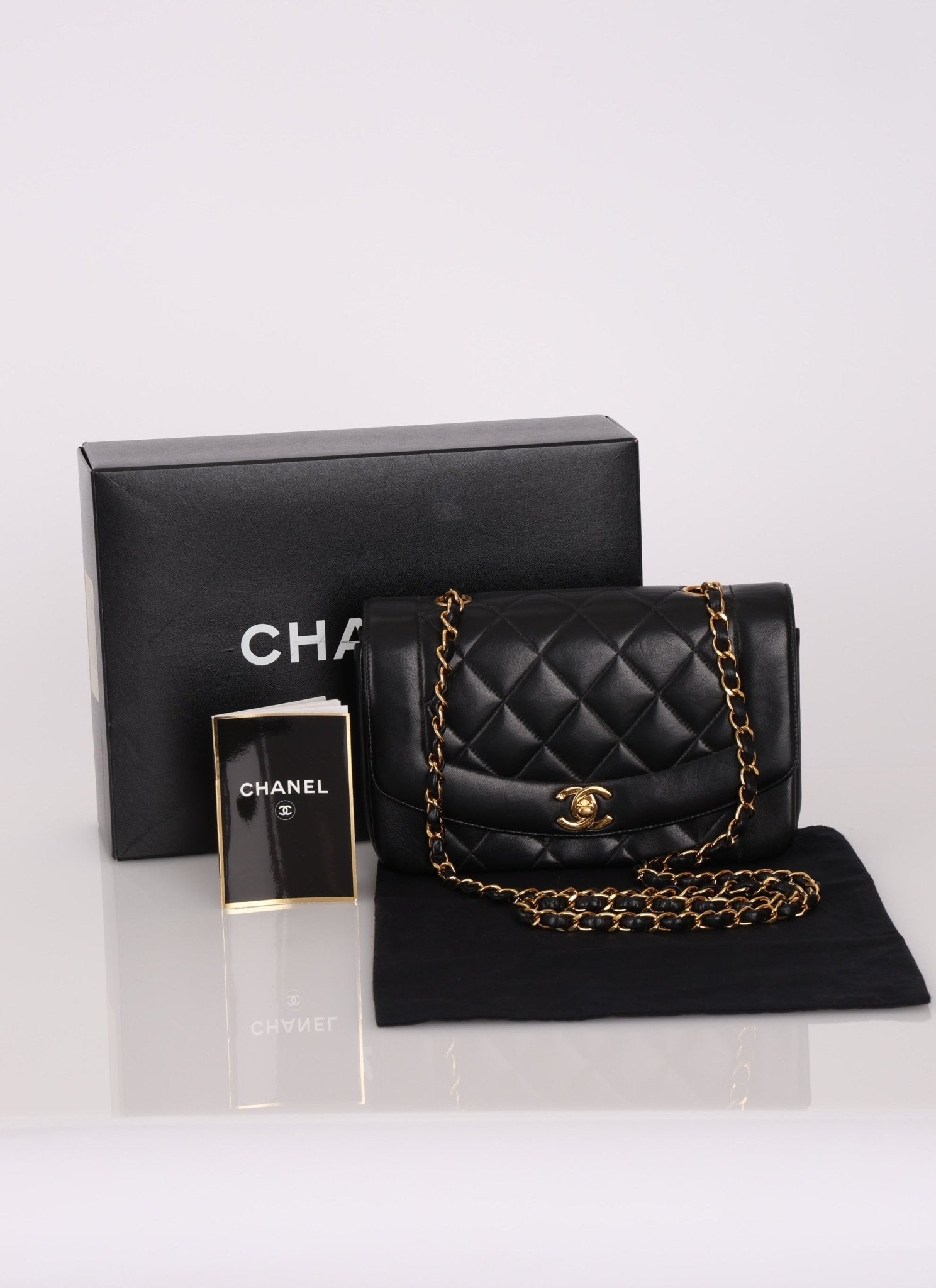 Chanel 1996 Lambskin Small Diana - FashioNica