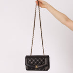 Chanel 1996 Lambskin Small Diana Flap 24K GP - FashioNica