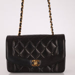 Chanel 1996 Lambskin Small Diana Flap 24K GP - FashioNica