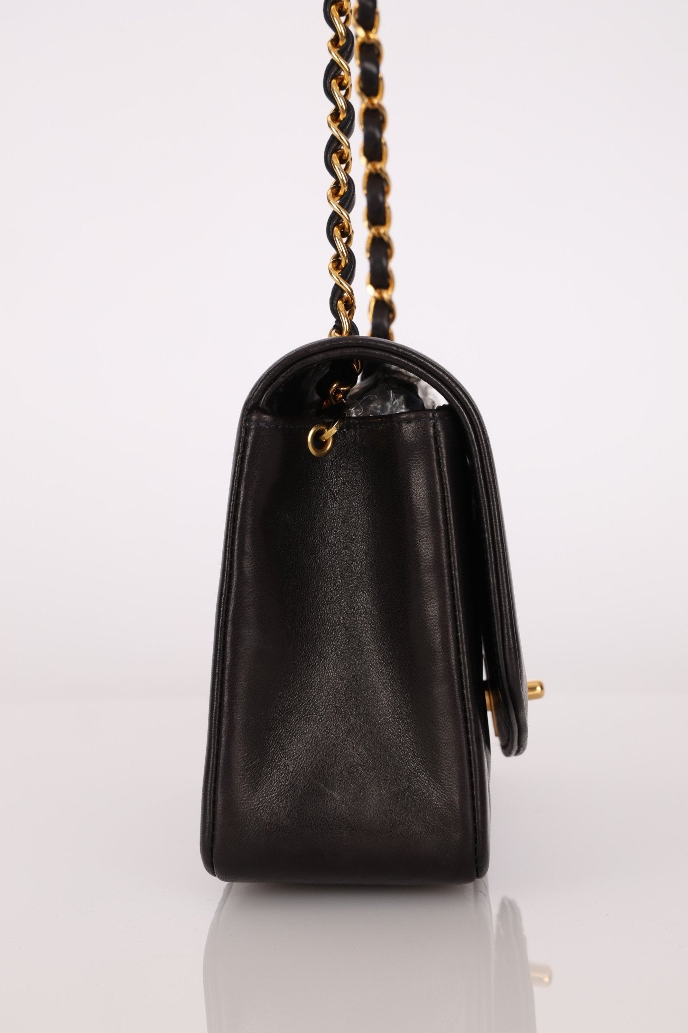 Chanel 1996 Lambskin Small Diana Flap 24K GP - FashioNica