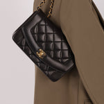 Chanel 1996 Lambskin Small Diana Flap 24K GP - FashioNica