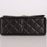 Chanel 1996 Lambskin XL Logo Square Flap 24K GP - FashioNica
