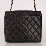 Chanel 1996 Lambskin XL Logo Square Flap 24K GP - FashioNica