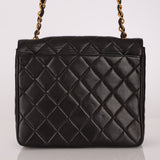 Chanel 1996 Lambskin XL Logo Square Flap 24K GP - FashioNica