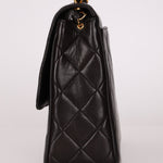 Chanel 1996 Lambskin XL Logo Square Flap 24K GP - FashioNica
